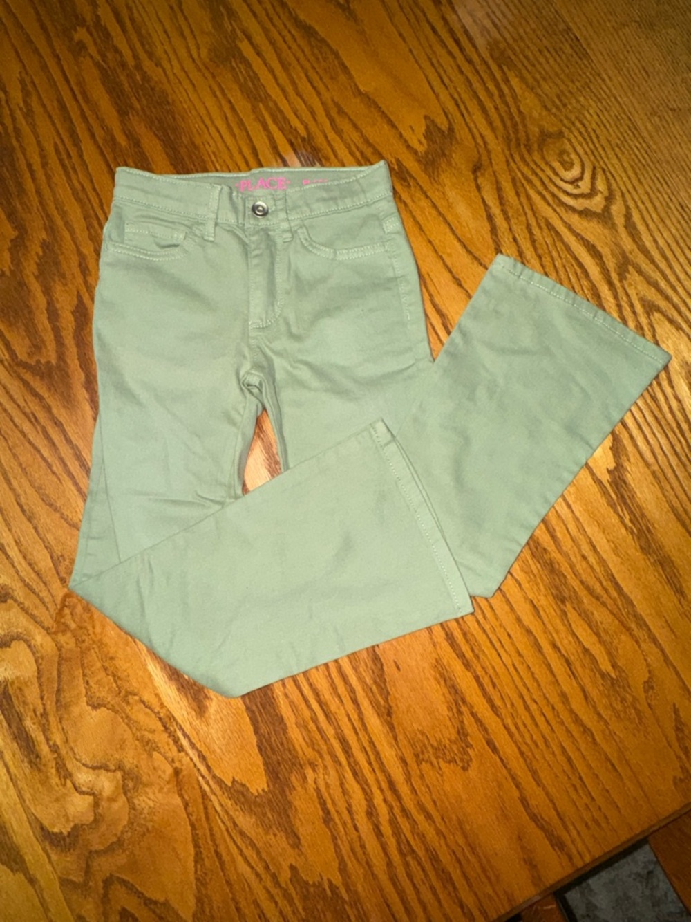 Light Sage Green Kids Pants 6x/7